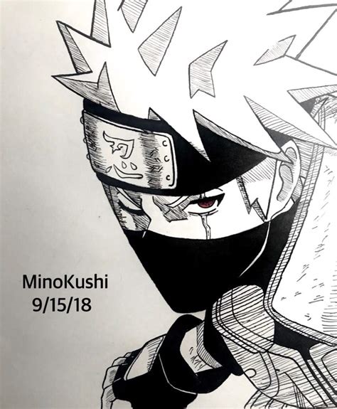 Kakashi 4th Great Ninja War Drawing Naruto Amino