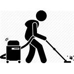 Vacuum Cleaner Cleaning Clipart Icon Person Khoon