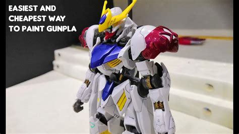 Easiest And Cheapest Way To Paint Gunpla Youtube