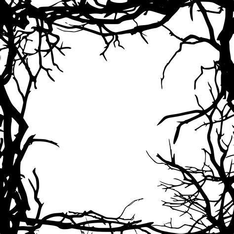 6 Square Tree Branch Frame Png Transparent Onlygfx Co