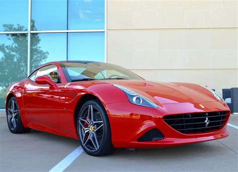 A beautiful convertible ferrari in classic red with tan leather interior! ferrari, California, Convertible, Supercars, Cars ...