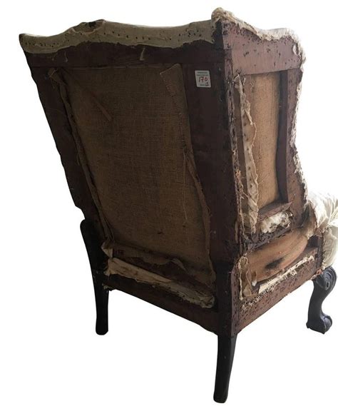 Philadelphia 18th Century Chippendale Ball Claw Foot Wing Chair For