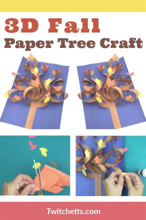 How To Make An Easy 3d Fall Construction Paper Tree Construction