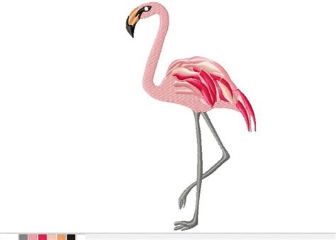 Flamingo Machine Embroidery Designs Instantly Download Etsy