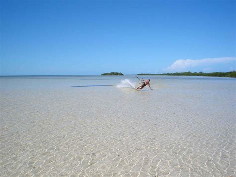 Kiteboarding Isla Blanca Yucatan Peninsula Quintana Roo Mexico