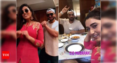 Aly Goni Spends Eid With Yeh Hai Mohabbatein Co Star Shireen Mirza See Their Delicious Lunch