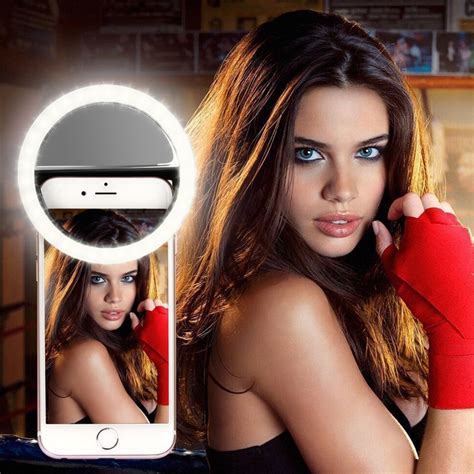 Led Selfie Ring Flash Light Camera Enhancing Photography Luminous Lamp Self Fill Light For