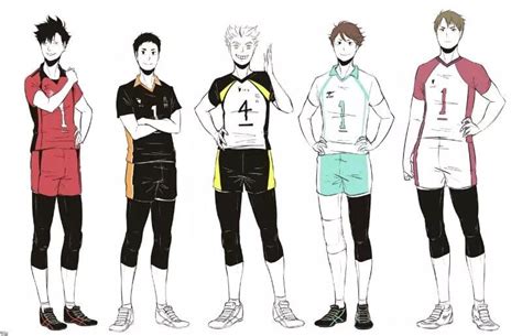Team Captains And Their Uniforms Haikyuu Haikyuu Characters