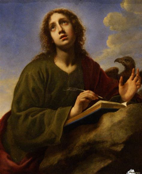 Saint John The Evangelist Writing The Book Of Revelation Carlo Dolci