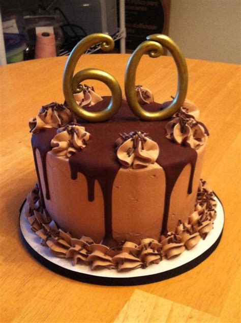 Let's face it many cakes are very feminine. Chocolate Lover's 60Th Birthday Cake - CakeCentral.com