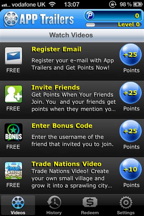 Answer surveys and earn sb points to get gift cards watching videos: App Trailers - Watch App Videos And Get Rewarded With Gift ...
