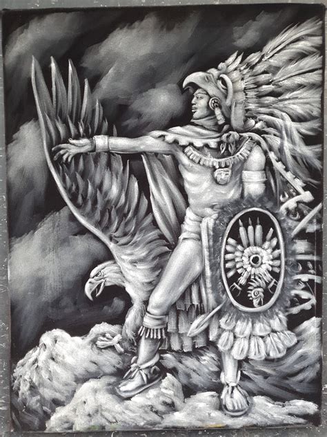 Aztec Eagle Warrior Head