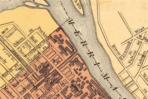 Old Map Of Lowell Massachusetts 1881 Vintage Maps And Prints