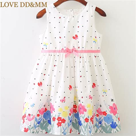 Love Ddandmm Girls Dresses 2018 Spring New Childrens Clothing Girls