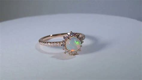 Custom Opal And Diamond Ring For Brooke 14kt Youtube