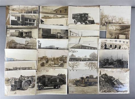 Group Of 25+ Antique Truck Photographs Auction