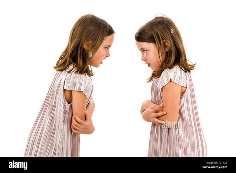 Twin Girls Fighting People Cut Out Stock Images And Pictures Alamy