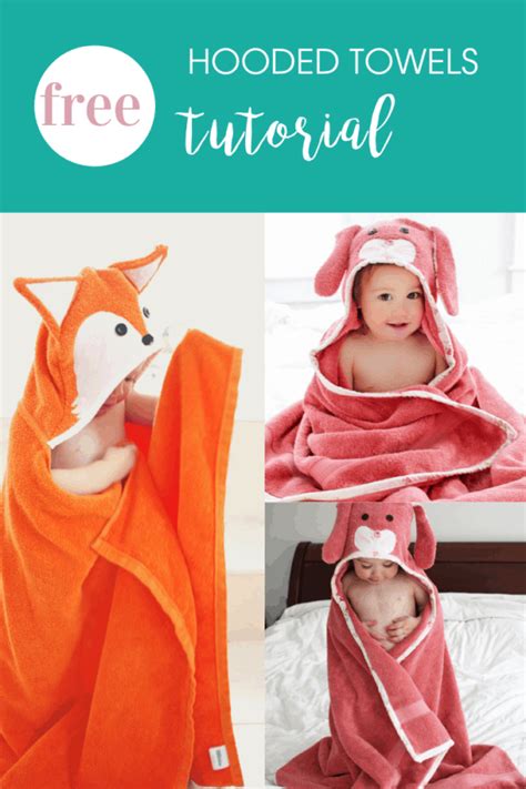 This Free Hooded Towels Tutorial Is Super Cute And Easy To Make Ideal