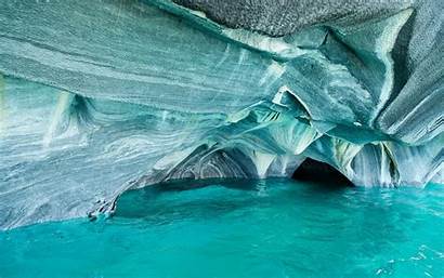 Turquoise Water Nature Landscape Cave Erosion Chile