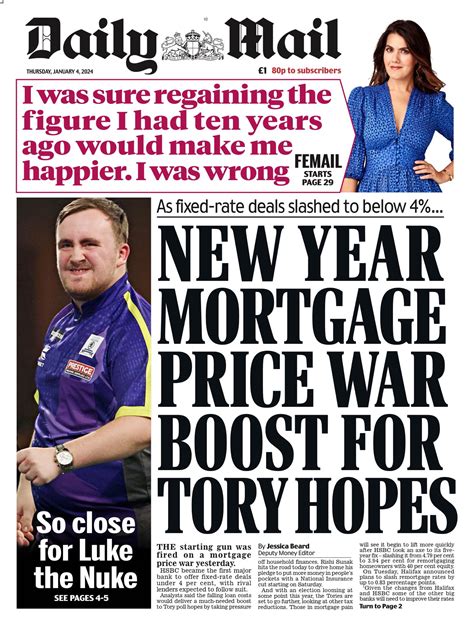 Daily Mail Front Page Th Of January Tomorrow S Papers Today