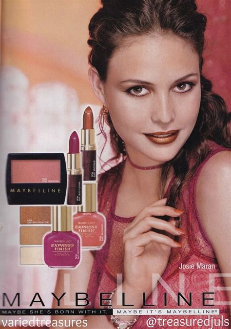 90s Makeup Ads 90s Maybelline Ad With Josiemaran Cosmetics
