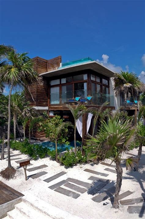 Luxury Resort Be Tulum Mexico To The Exotic Architecture Interior