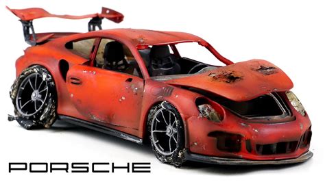 Destroyed Porsche Gt3 Rs 911 Awesome Detailed Restoration Youtube