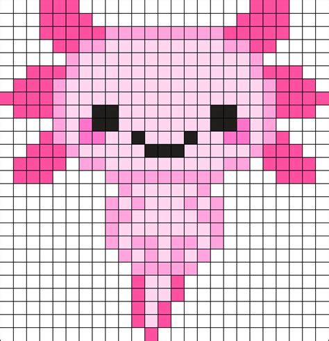 Search Results Axolotl Bead Patterns Kandi Patterns Pixel Art