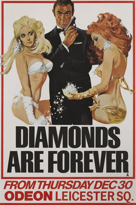 Diamonds Are Forever 1971 Poster British Original Film Posters