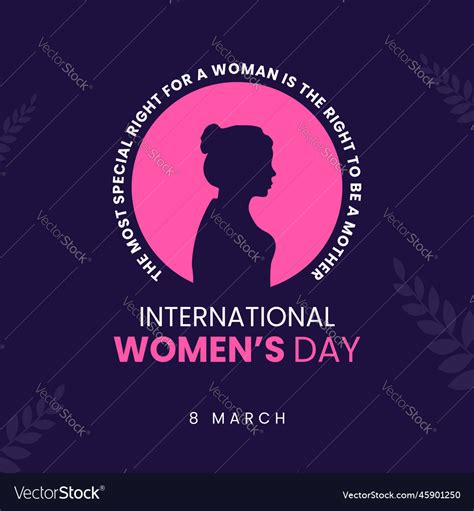 Happy International Womens Day Greetings Card Vector Image