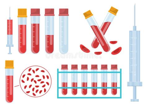Blood Test Vector Design Illustration Isolated On White Background