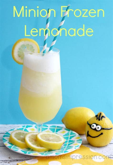 Minion Frozen Lemonade A Moms Impression Recipes Crafts
