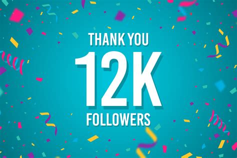 Thank You 12k Followers Graphic By Creative Mind · Creative Fabrica