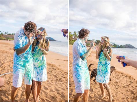 Gender Reveal Ideas Maui Gender Reveal On The Beach