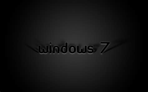 Black Windows 7 Wallpapers Wallpaper Cave