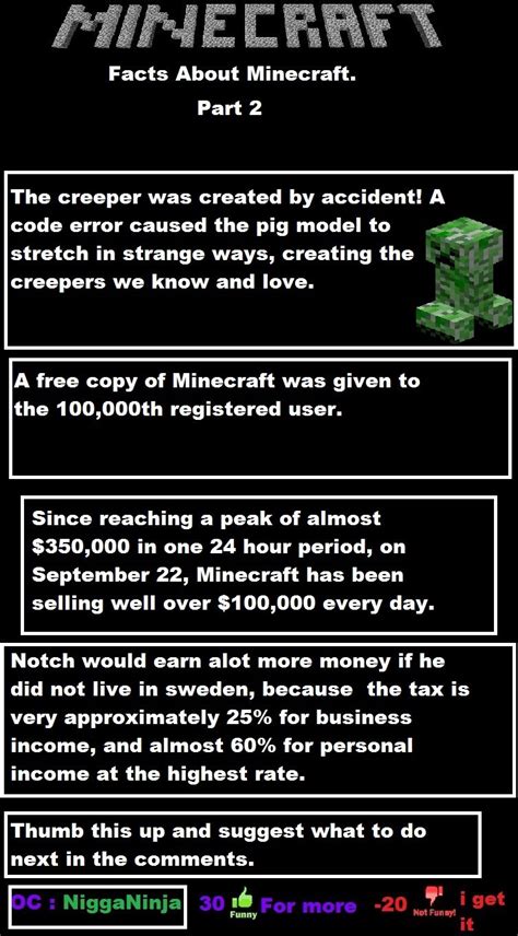 Facts About Minecraft Part 2