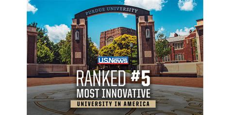 Us News And World Report Rankings Purdue Nations 5th Most Innovative