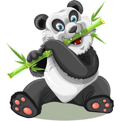 Panda Eating Bamboo Free Svg