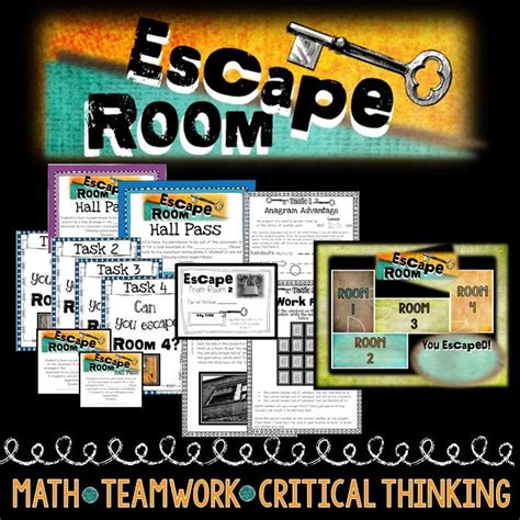 Just print the pack for an unforgettable family holiday or totally engaging classroom lesson! Math Escape Room-Math Based, Team Building, Review or Back ...
