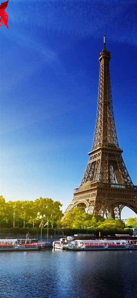 Sky Blue Eiffel Tower Iphone X Wallpapers Free Download