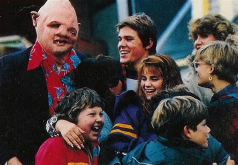 The scene in the final movie features their. Amazing Behind The Scenes Photos From The Goonies | Others