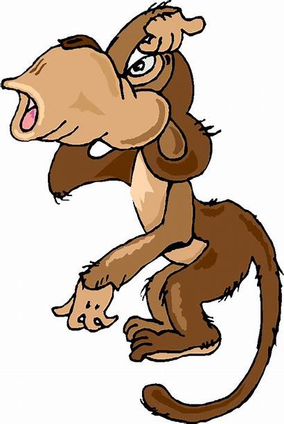Clipart Monkey Cartoon Confused Animated Animations Clip
