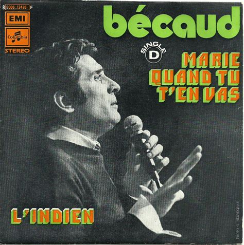 gilbert bécaud marie quand tu t´en vas 1973 vinyl discogs