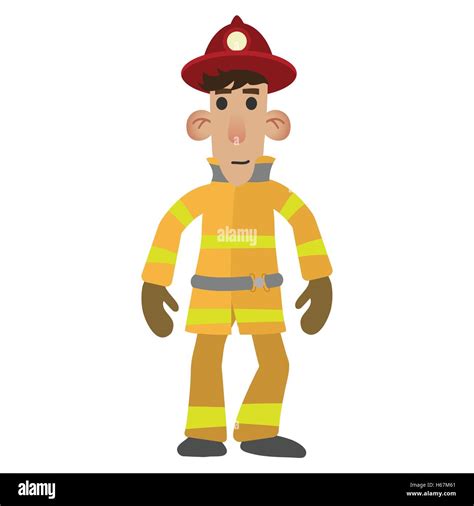 Firefighter Cartoon Character Stock Vector Image And Art Alamy