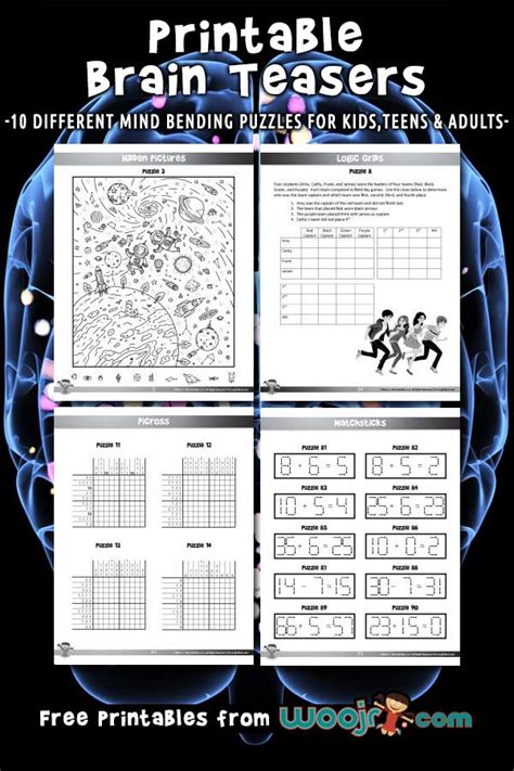 Printable Brain Teasers for Kids | Woo! Jr. Kids Activities