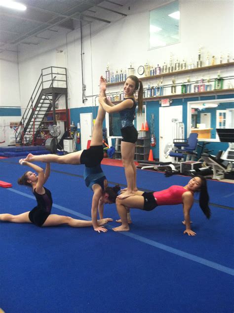 Gymnastics Acro Acro Yoga Poses Partner Yoga Poses Cheer Stunts
