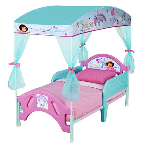 If it gets dirty, you can easily take it apart and wash it. Delta Children Dora the Explorer Convertible Toddler Bed ...