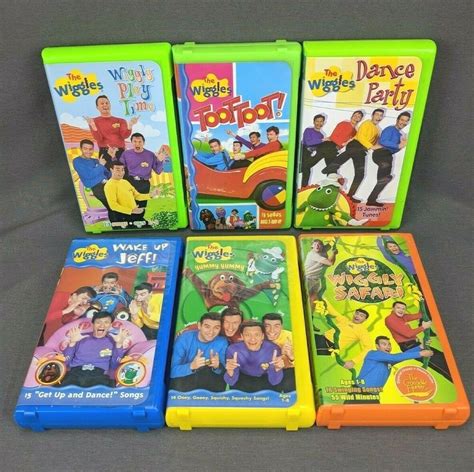 The Wiggles Vhs Lot Wiggly Safari Wake Up Jeff And Hoop Dee Doo My XXX Hot Girl