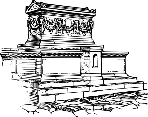 Sarcophagus Coloring Page Colouringpages