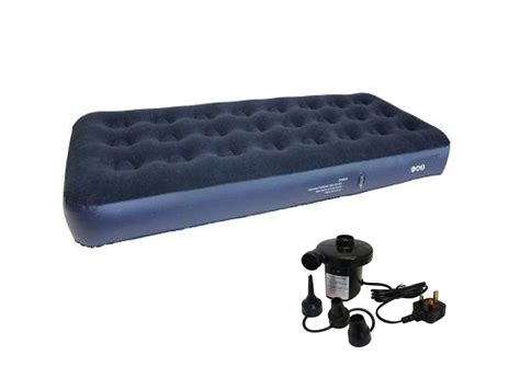 Free delivery and returns on ebay plus items for plus members. INFLATABLE SINGLE/DOUBLE FLOCKED AIR BED CAMPING RELAX ...